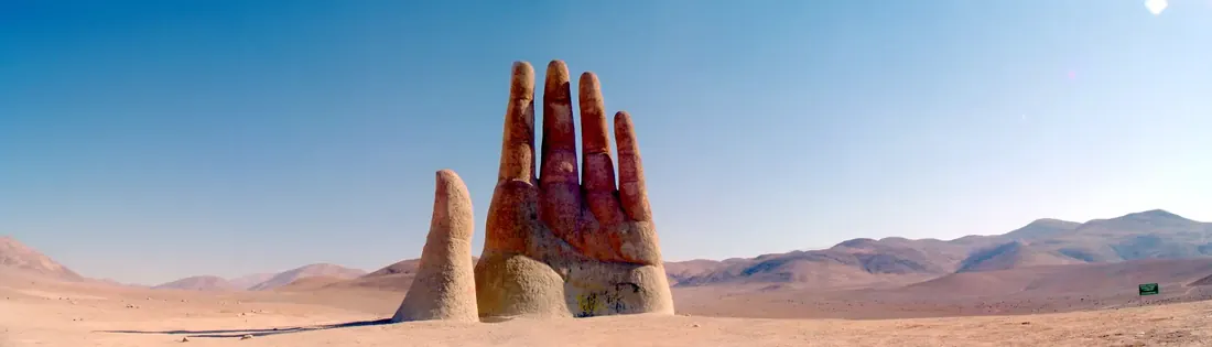 La Mano del Desierto, al sur de Antofagasta